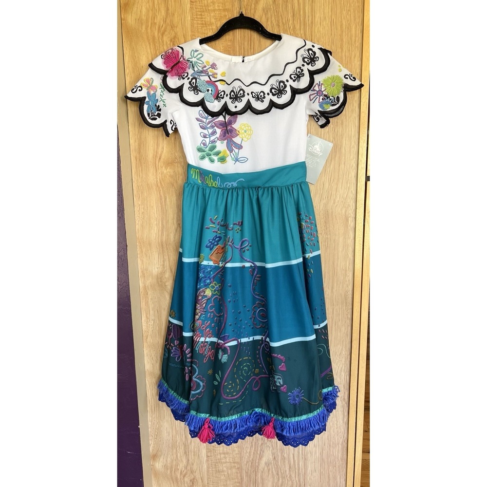 Disney Store Encanto Costume Dress Mirabel Butterfly 10/12 Girls Dress NWT